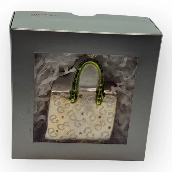 Nordstrom at Home Glass Purse Handbag Christmas Ornament Made in Poland - Picture 14 of 15